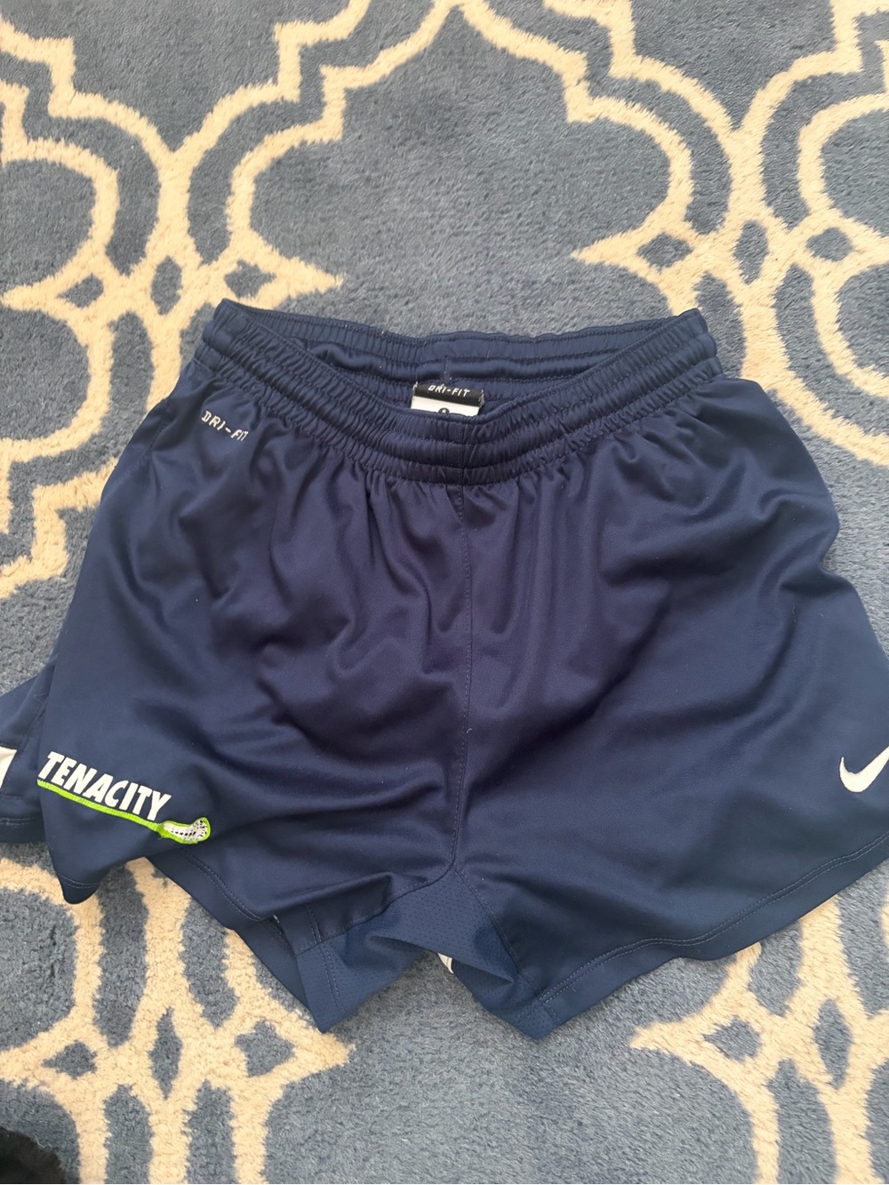 Nike Women’s Navy Tenacity Dri-FIT Athletic Shorts
